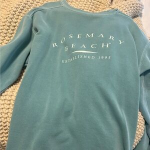 Comfort Colors Aqua Long Sleeve Sweatshirt Rosemary Beach